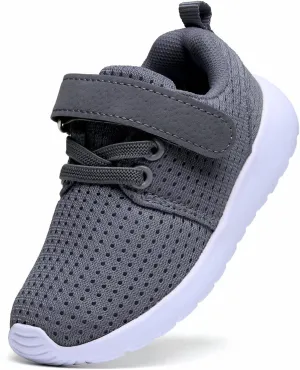 DADAWEN Toddler/Little Kid Boys Girls Lightweight Breathable Sneakers Strap Athletic Tennis Shoes for Running Walking