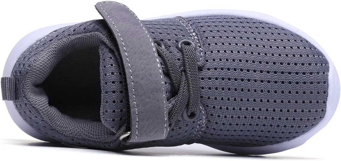DADAWEN Toddler/Little Kid Boys Girls Lightweight Breathable Sneakers Strap Athletic Tennis Shoes for Running Walking