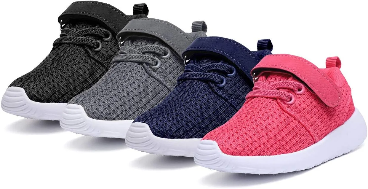 DADAWEN Toddler/Little Kid Boys Girls Lightweight Breathable Sneakers Strap Athletic Tennis Shoes for Running Walking