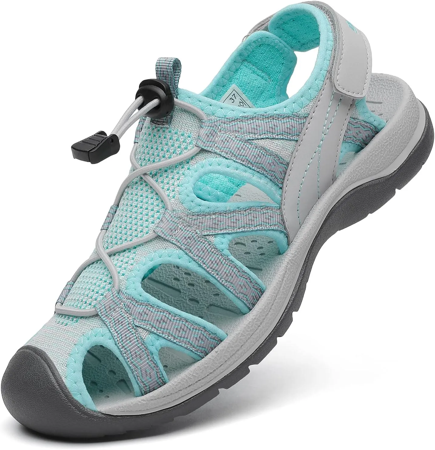 Dannto Women's Sport Sandals Close Toe Mesh Hiking Outdoor Athletic Casual Walking Sandals Water Shoes