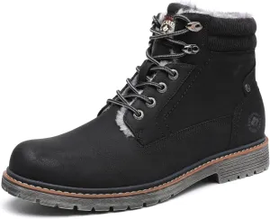 DECARSDZ Men's Fashion Lace-up Casual Chukka Boots for Men Zipper Boot