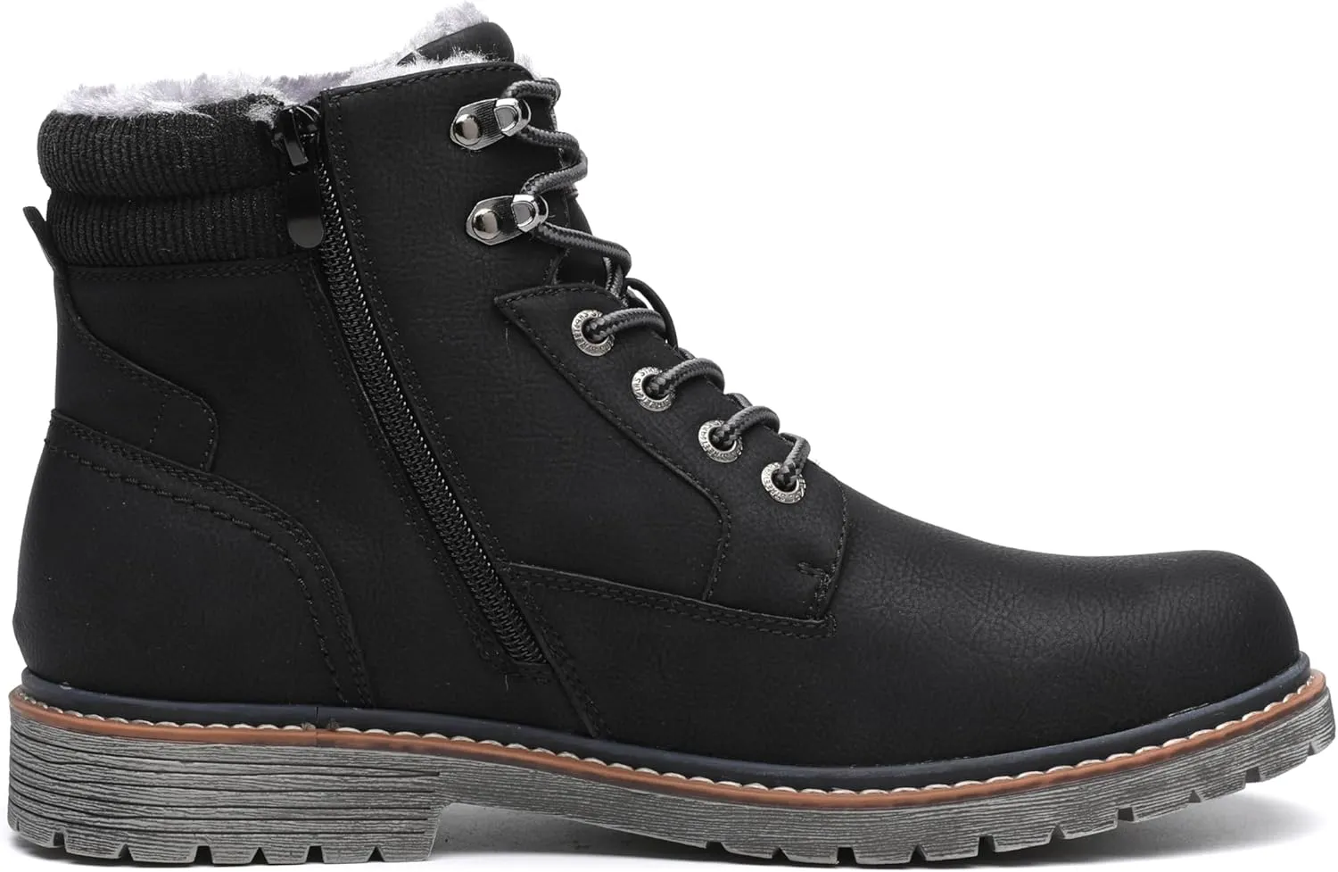DECARSDZ Men's Fashion Lace-up Casual Chukka Boots for Men Zipper Boot