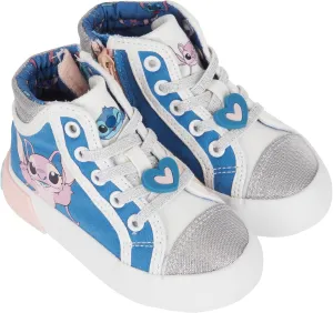 Disney Girls Lilo & Stitch Sneakers - Lilo and Stitch High Top Athletic Shoes - Lilo and Stitch High Top Lace Up Sneakers