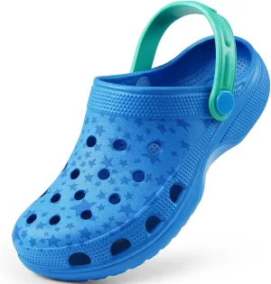 Dodow Kids Girls Clogs Garden Sandals Boys Classic Closed Toe Shoes Slides Toddler Slip on Water Shower Beach Pool Slippers