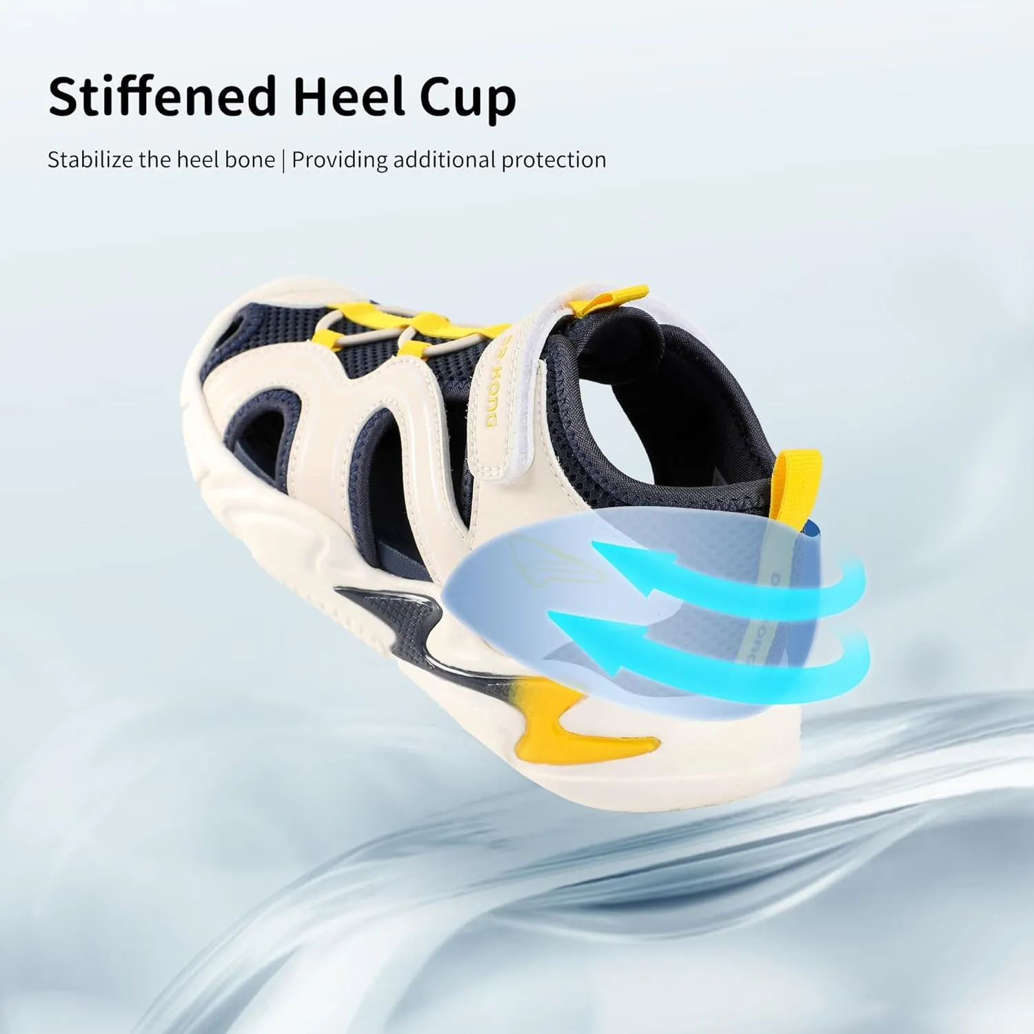 Dr Kong Boys Girls Sandals Summer Kids Sports Sandals Closed Toe Lightweight Athletic Hiking Outdoor (Little Kid)