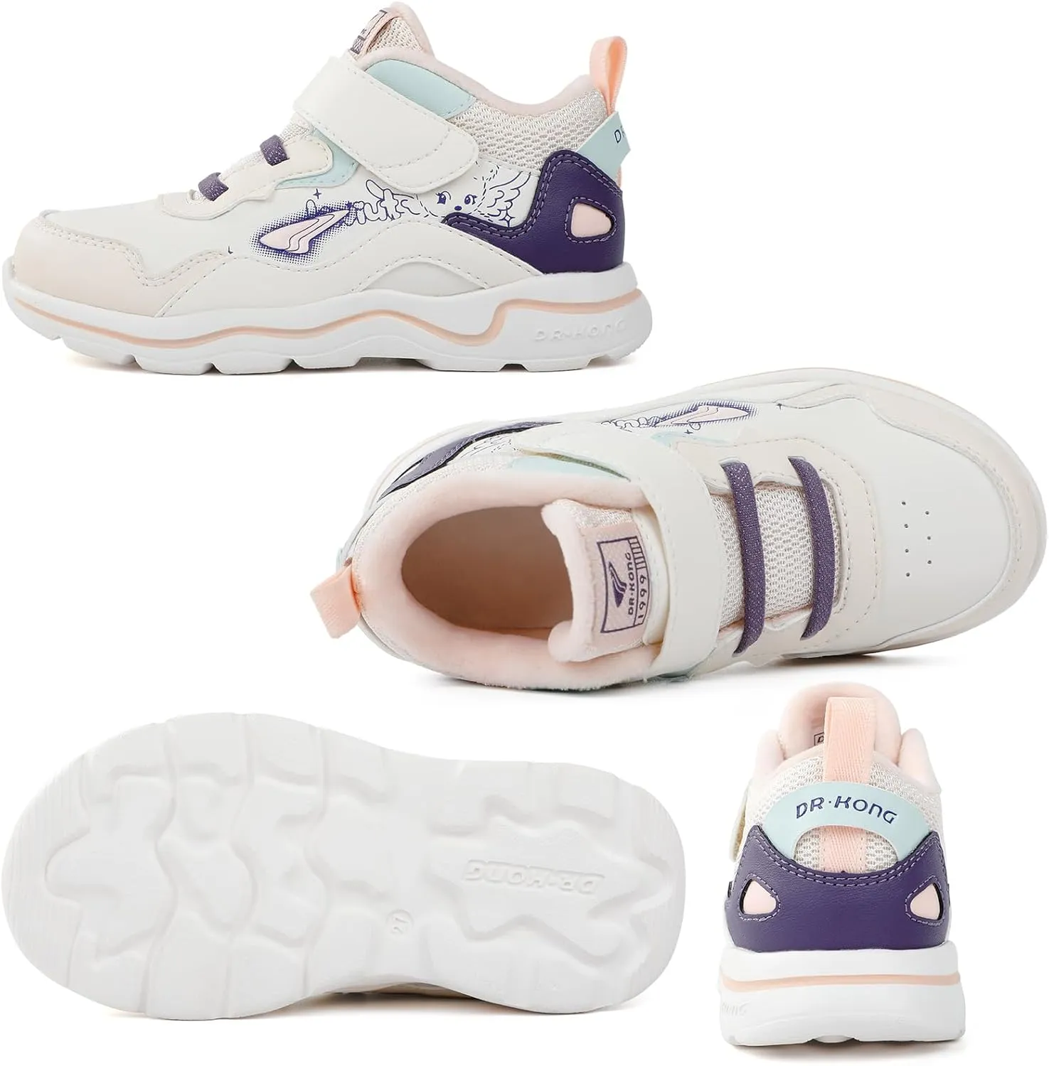 Dr Kong Toddler Shoes Kids Shoes for Boys and Girls Lightweight Durable Casual Athletic Kids Sneakers for Toddlers and Little Kids