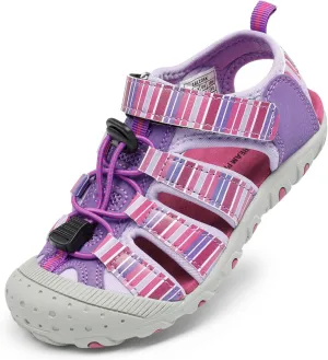 DREAM PAIRS Boys Girls Closed-Toe Outdoor Summer Sport Sandals for Little/Big Kid
