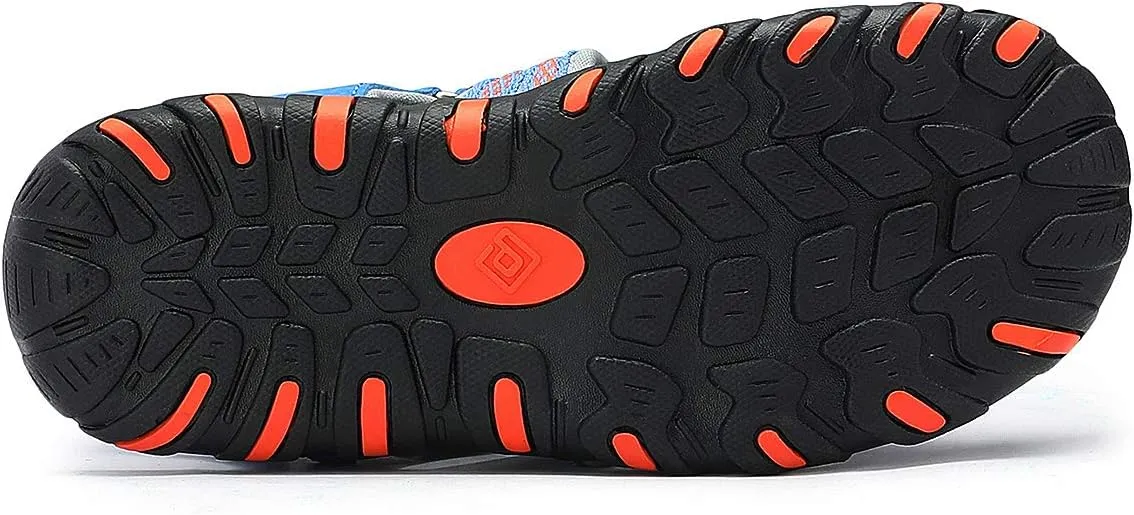 DREAM PAIRS Boys Girls Summer Outdoor Athletic Sport Sandals Hiking Beach Casual Closed Toe Adjustable Multicolor for Toddler/Little/Big Kids