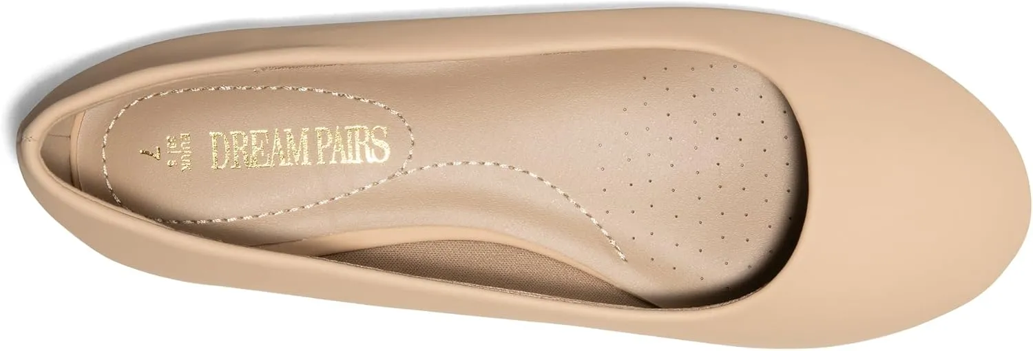 DREAM PAIRS Women's Sole-Simple Ballerina Walking Flats Shoes