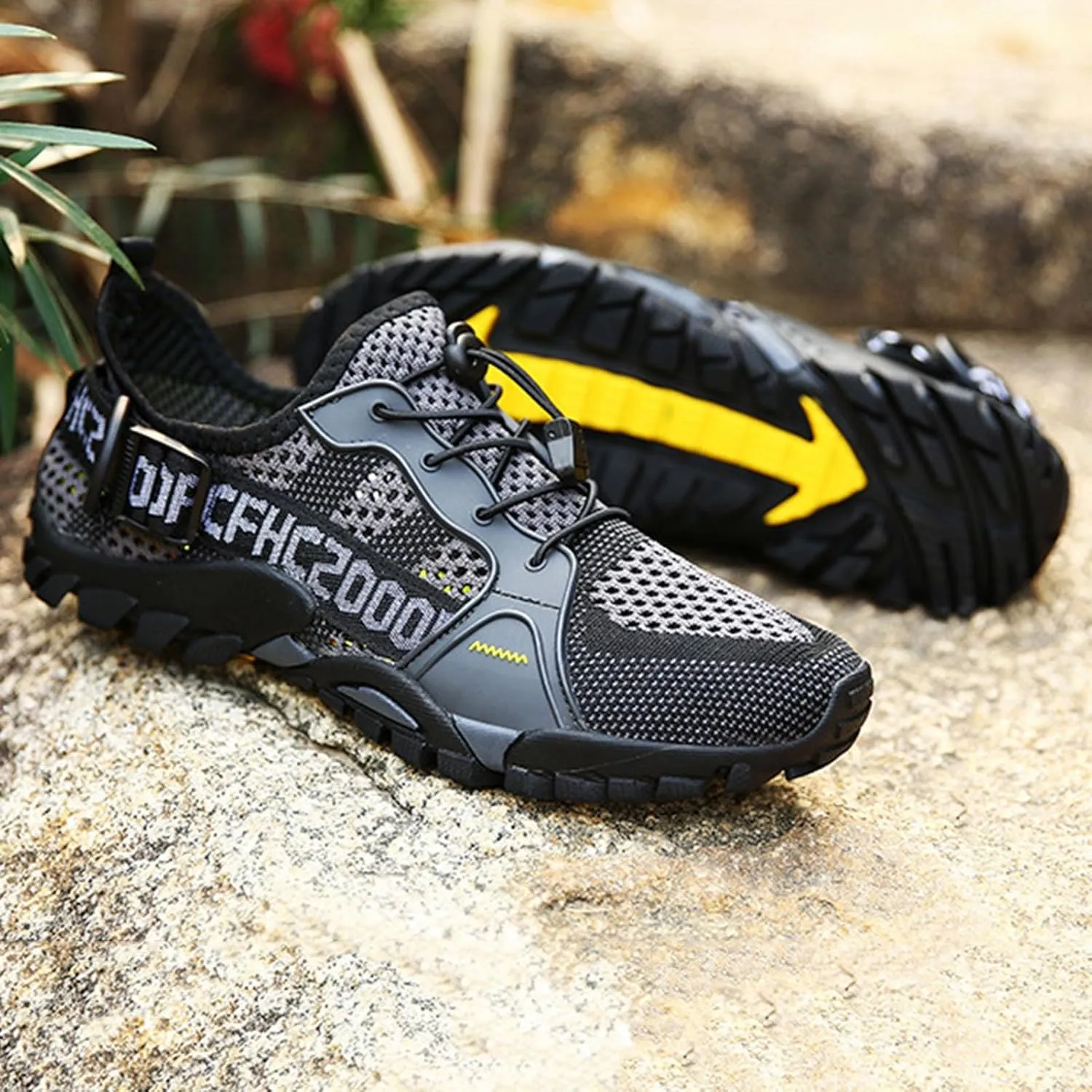 Durable Water Shoes for Women Men Quick Drying, Sports Hiking Barefoot Aqua Water Shoes, Outdoor Climbing Sneakers Kayaking Boating Surfing Walking