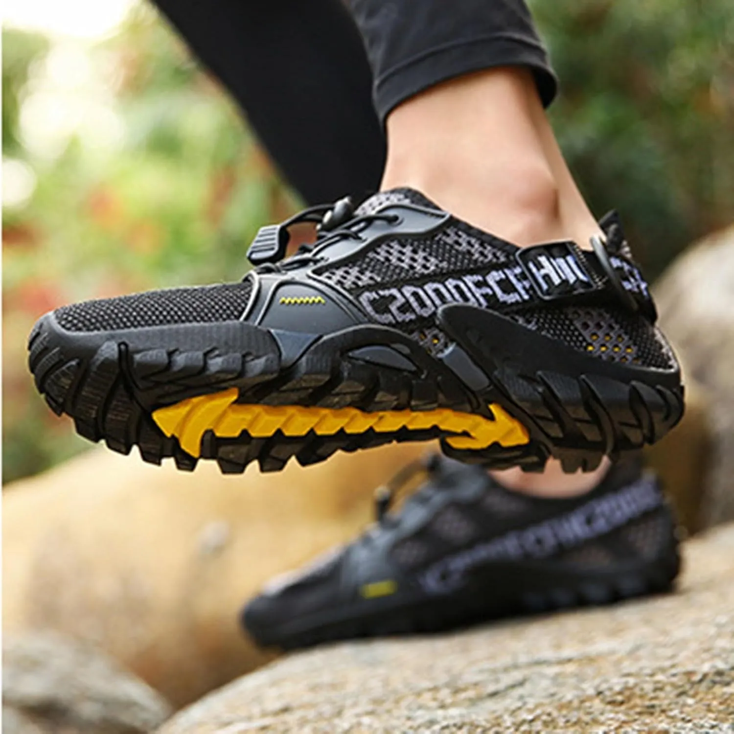 Durable Water Shoes for Women Men Quick Drying, Sports Hiking Barefoot Aqua Water Shoes, Outdoor Climbing Sneakers Kayaking Boating Surfing Walking