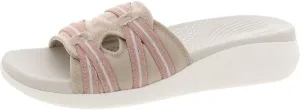 Easy Spirit Womens Wisher 2 Cushioned Footbed Peep-Toe Slide Sandals