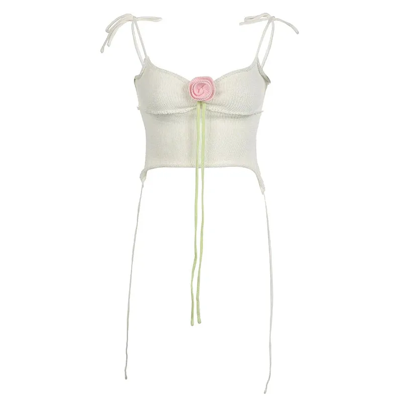 Ella Blossom Knit Crop Top