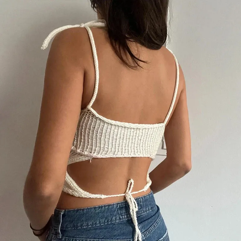 Ella Blossom Knit Crop Top