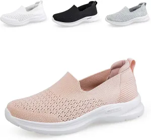 Ephirebra Women's Knitted Mesh Orthopedic Loafers Slip-On Lightweight Breathable Walking Shoes Outdoor Causal Sport Shoes
