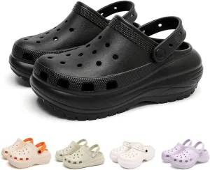 Fashion comfortable platform clogs for women's outdoor and indoor cloud slides Casual pillows sandals beach shoes jogging shoes walking shoes wading shoes