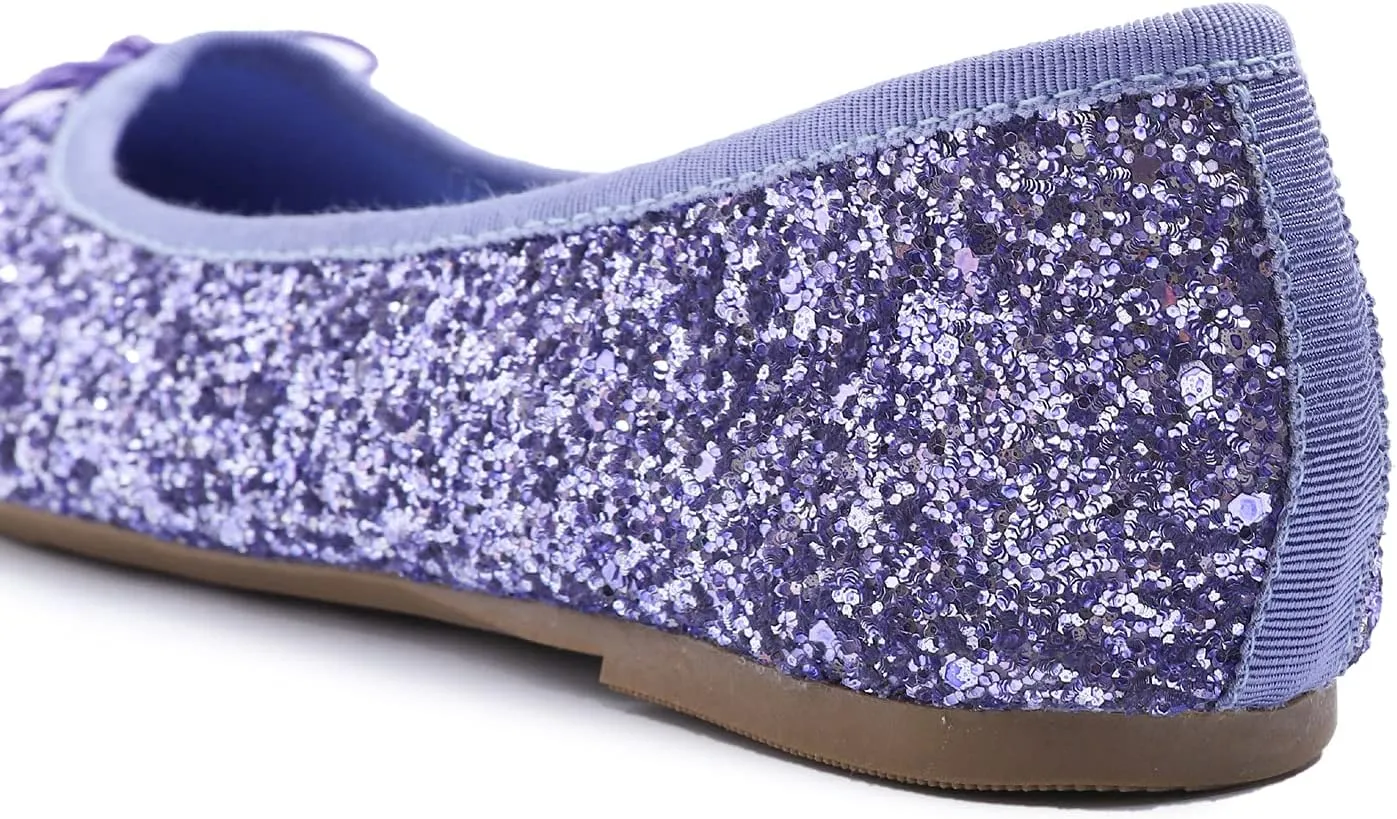 FEVERSOLE Women's Macaroon Colorful Memory Foam Cushion Insock Patent Ballet Flat