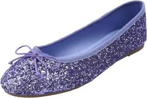 FEVERSOLE Women's Macaroon Colorful Memory Foam Cushion Insock Patent Ballet Flat