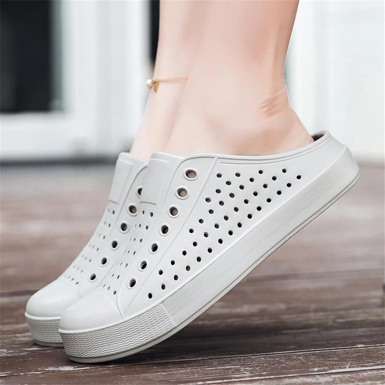 FLIOZY Womens Mens Casual Garden Clogs Shoes Anti-Slip Breathable Lightweight Water Shoes Slippers Unisex Quick Drying Sandals