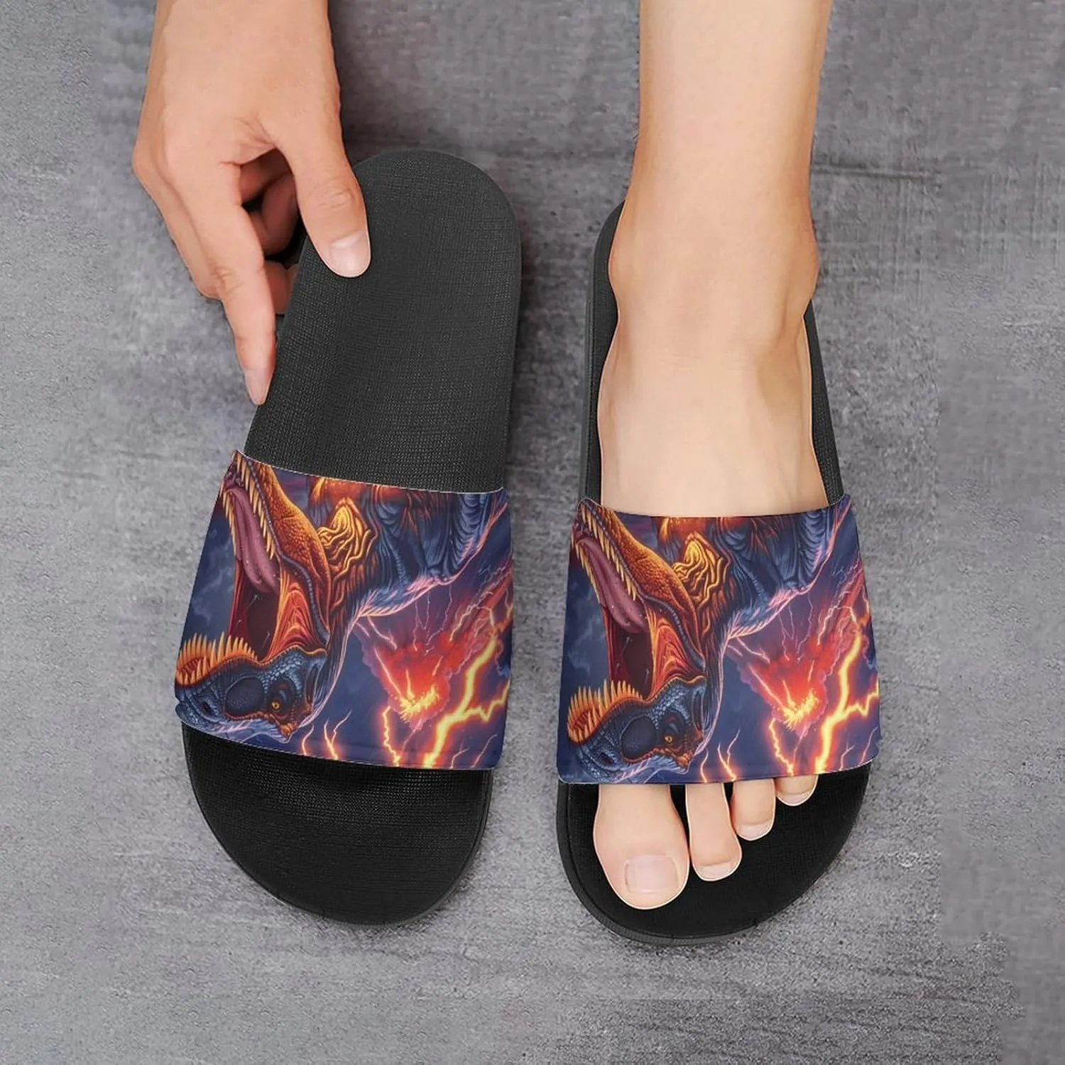 Flying Eagle Native Indian House Sandals Non Slip Slippers Quick Drying Bathroom Shower Shoes for Women Men