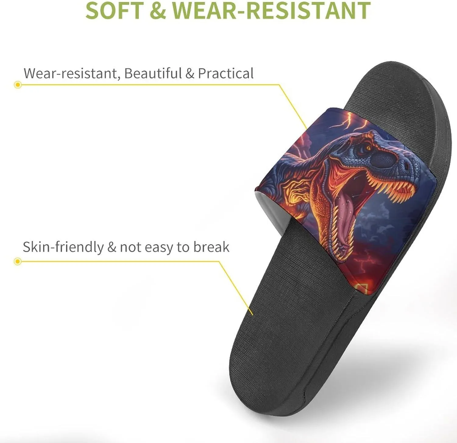Flying Eagle Native Indian House Sandals Non Slip Slippers Quick Drying Bathroom Shower Shoes for Women Men