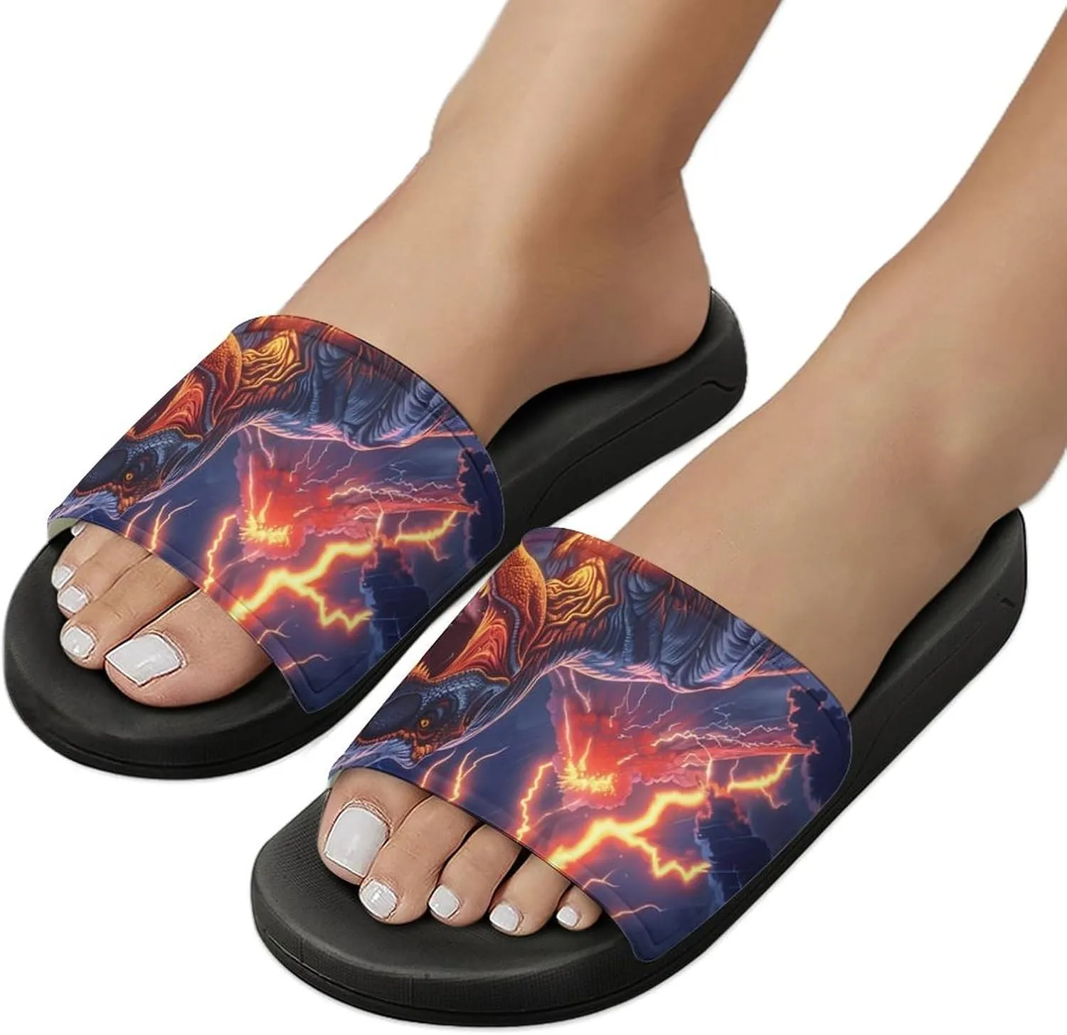 Flying Eagle Native Indian House Sandals Non Slip Slippers Quick Drying Bathroom Shower Shoes for Women Men