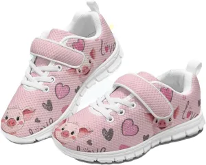 Forchrinse Ladybug Print Toddler Shoes Girls Boys Ladybug Tennis Shoes Comfort Running Athletic for Little/Big Kids Lightweight