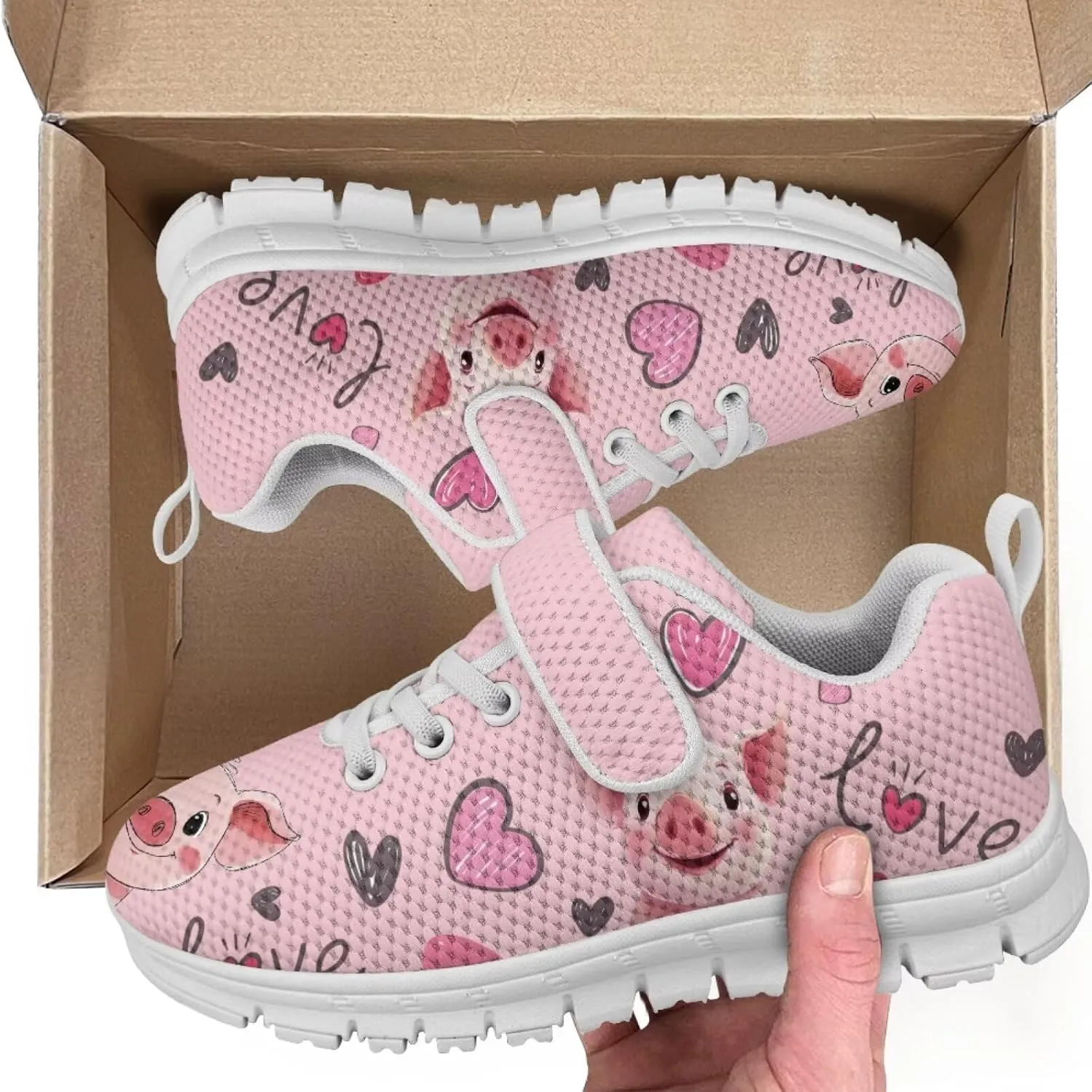 Forchrinse Ladybug Print Toddler Shoes Girls Boys Ladybug Tennis Shoes Comfort Running Athletic for Little/Big Kids Lightweight