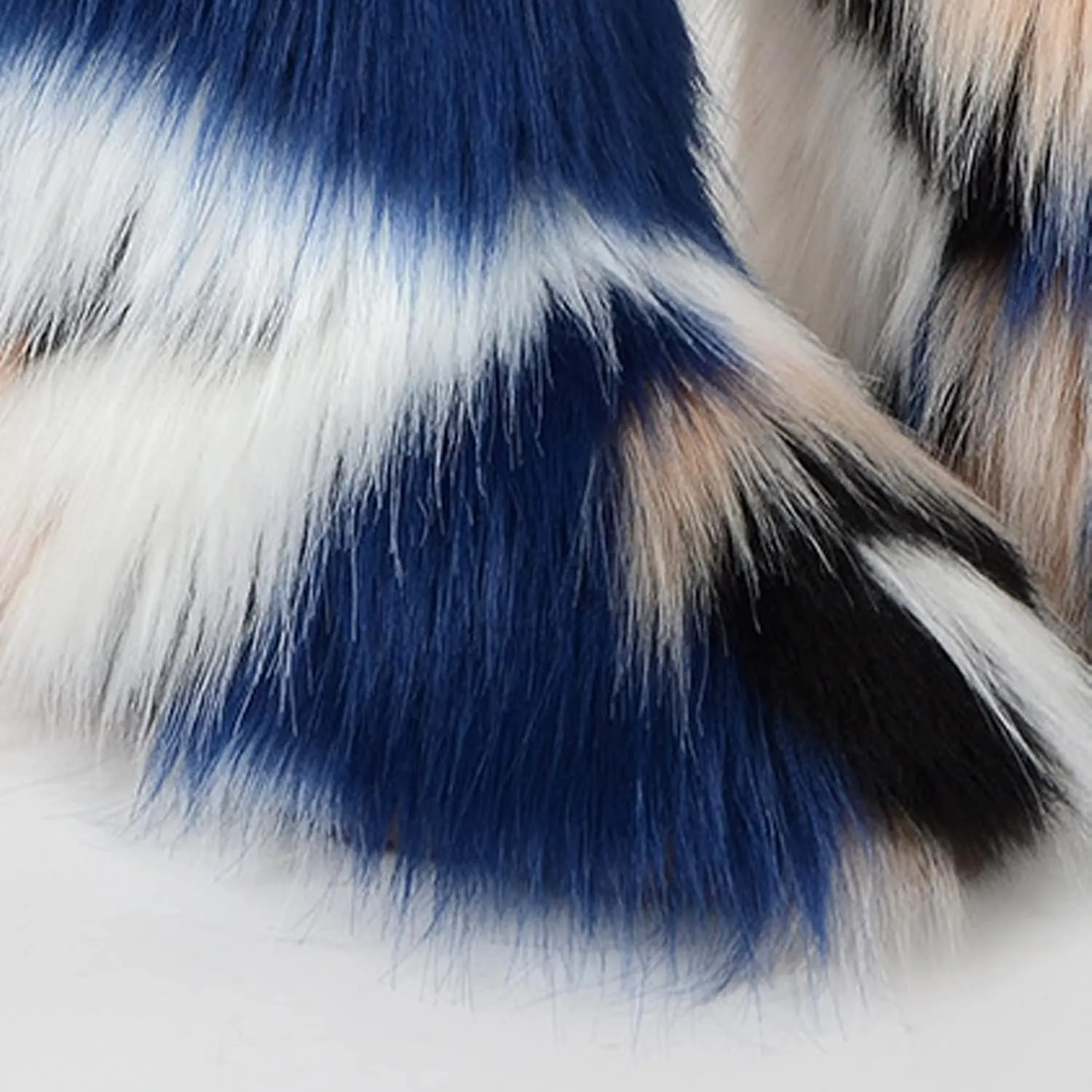 FUNCOS Women's Faux Fur Boots Mid-Calf Winter Furry Fuzzy Rave Boots Cosplay Costume