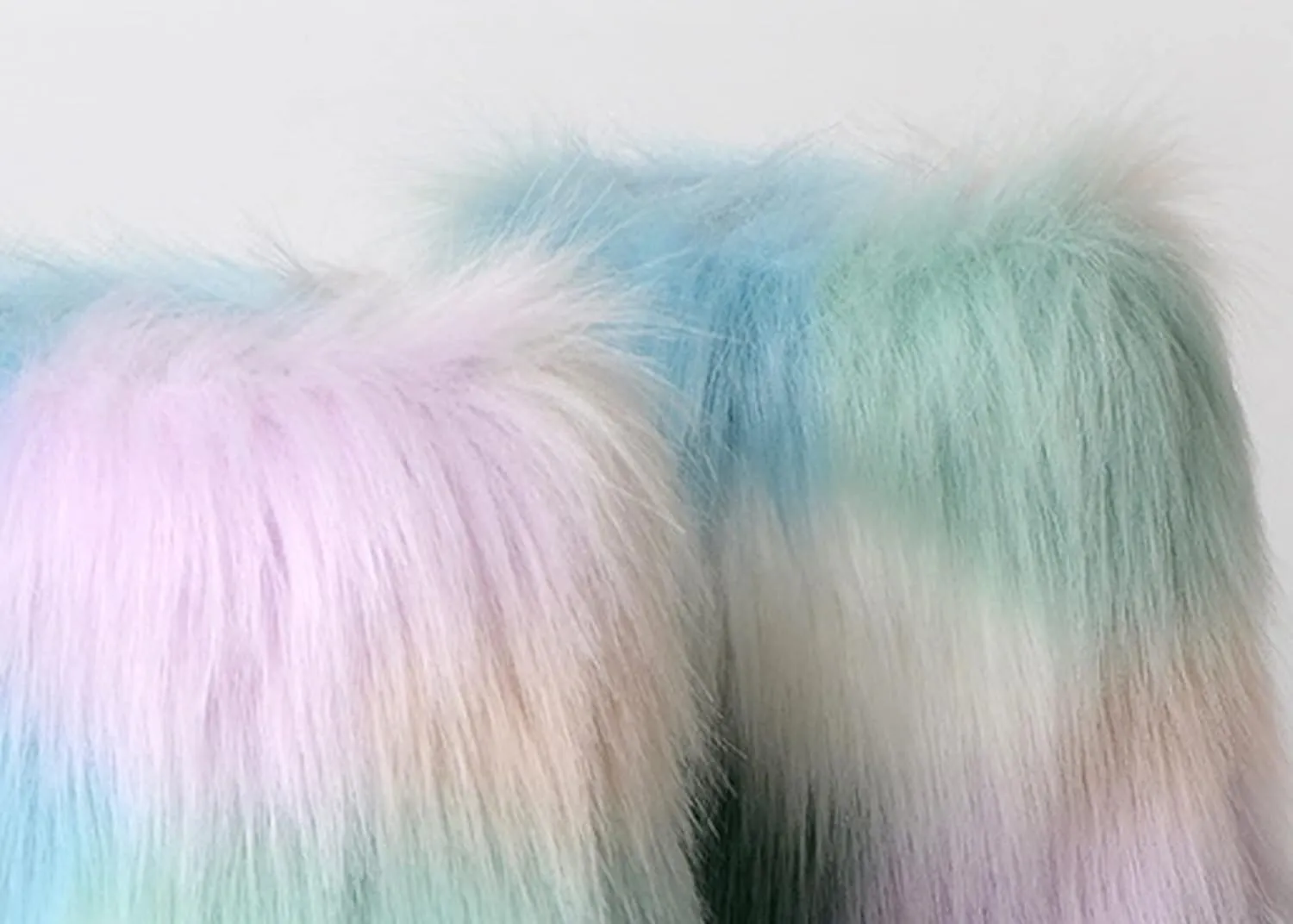 FUNCOS Women's Faux Fur Boots Mid-Calf Winter Furry Fuzzy Rave Boots Cosplay Costume