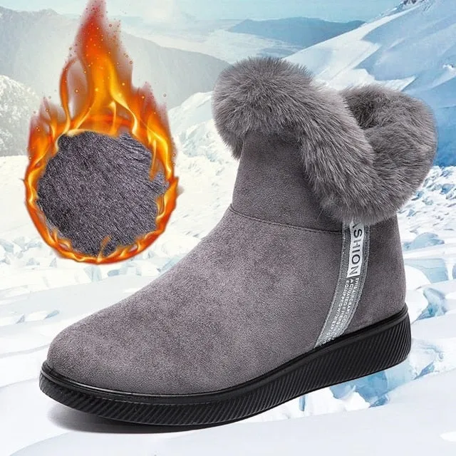 Furry Boots Platform For Women Boots