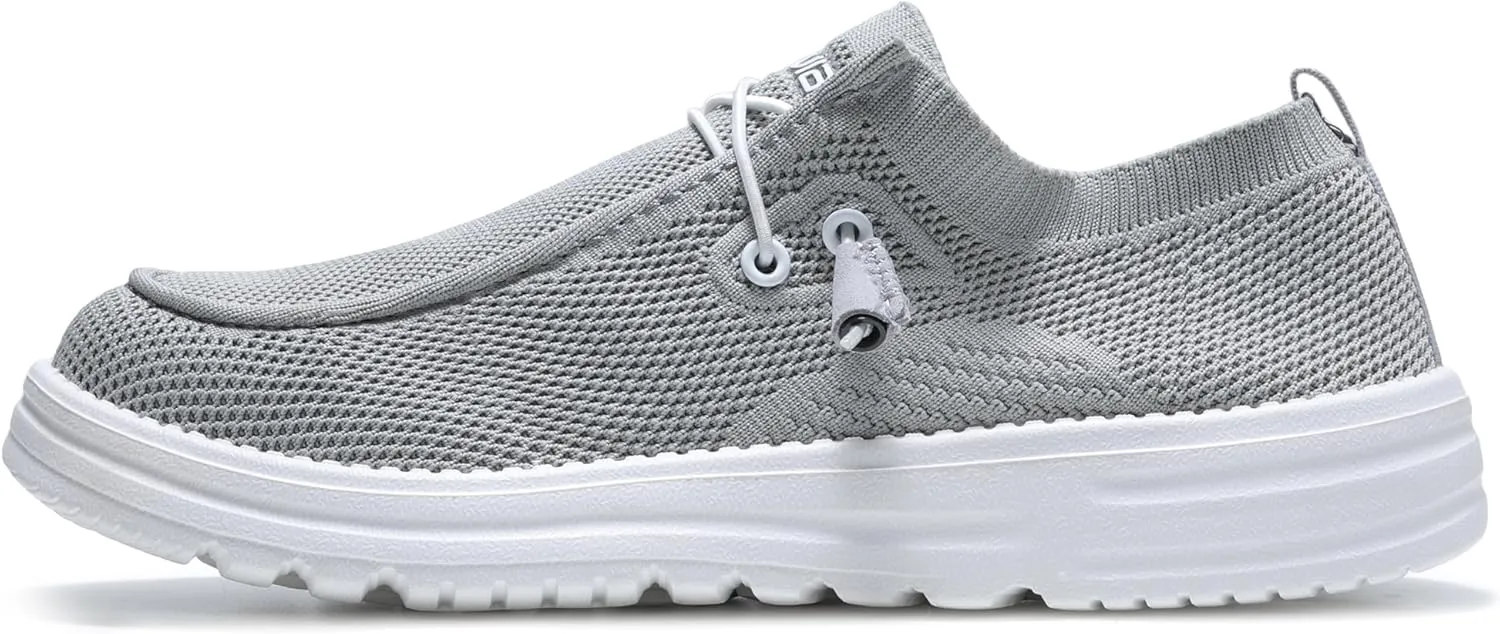Furuian Comfortable Steel Toe Shoes Men Slip On Walking Sneakers Lightweight Safety Work Shoes