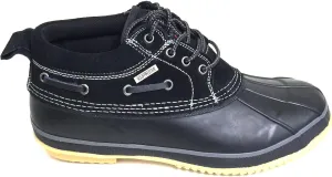 G4U-R31BS Climate X Men's Duck Boots Leather Thermolite Insulated Waterproof Hiking Snow Warm Winter Shoes, TanBlack