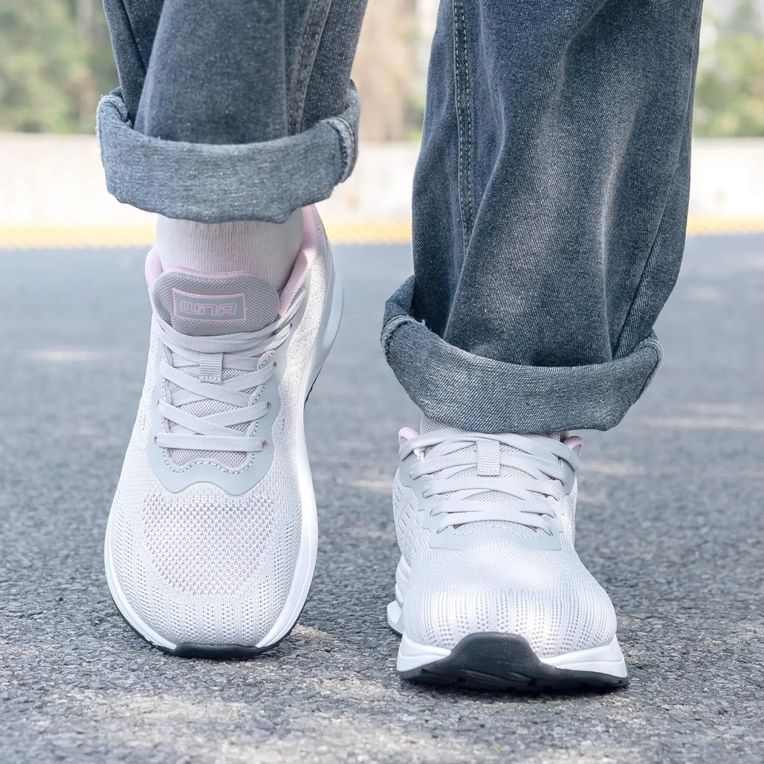 GANNOU Wide Toe Box Shoes Women Running Sneakers Wide Width Air Walking Tennis Shoes for Gym Workout Fitness