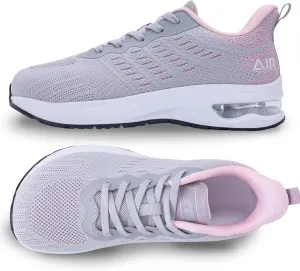 GANNOU Wide Toe Box Shoes Women Running Sneakers Wide Width Air Walking Tennis Shoes for Gym Workout Fitness