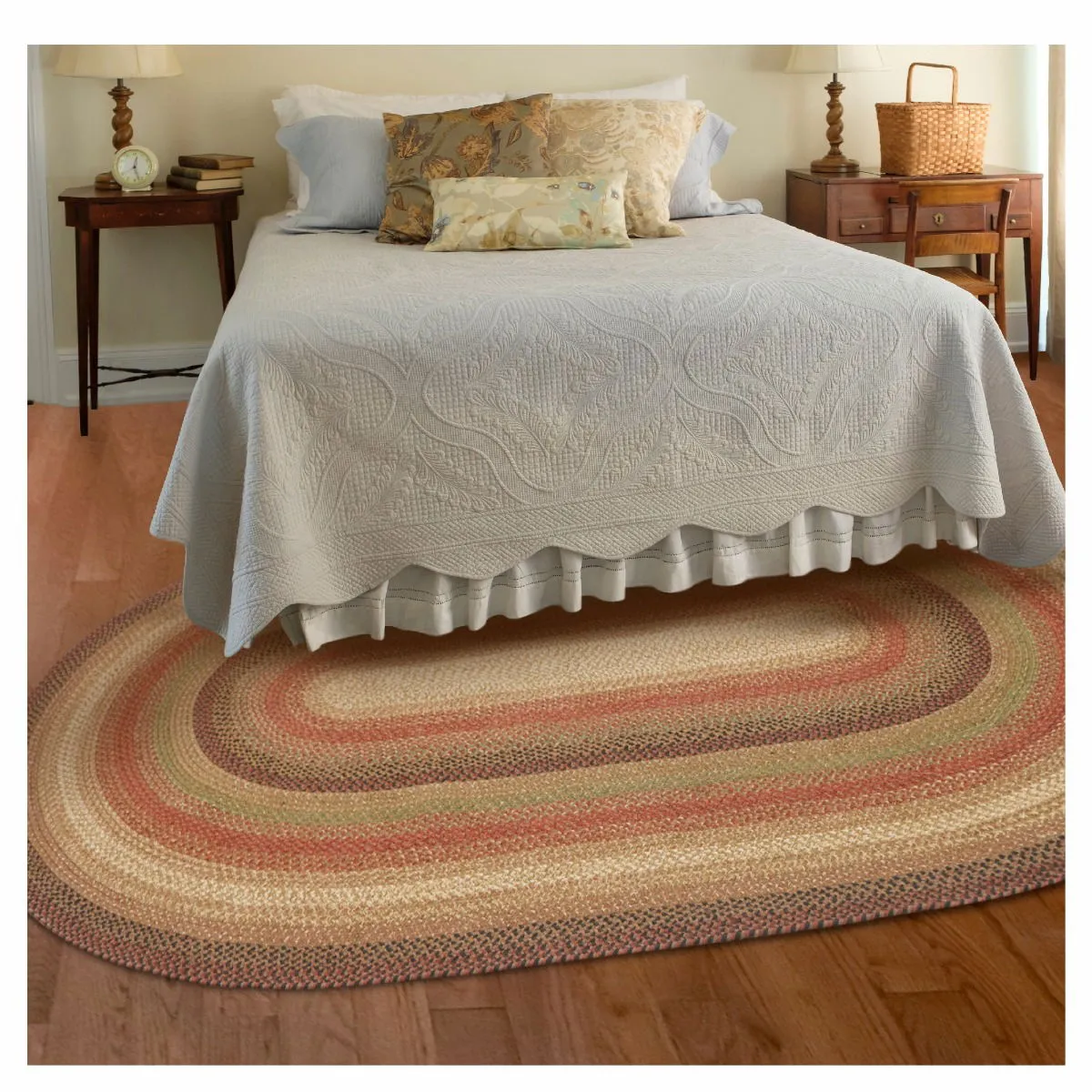 Gingerbread Jute Brown Oval Braided Rugs