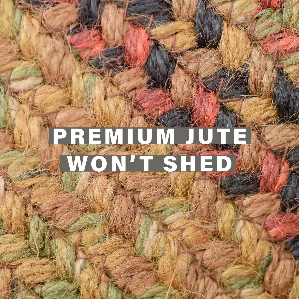 Gingerbread Jute Brown Oval Braided Rugs