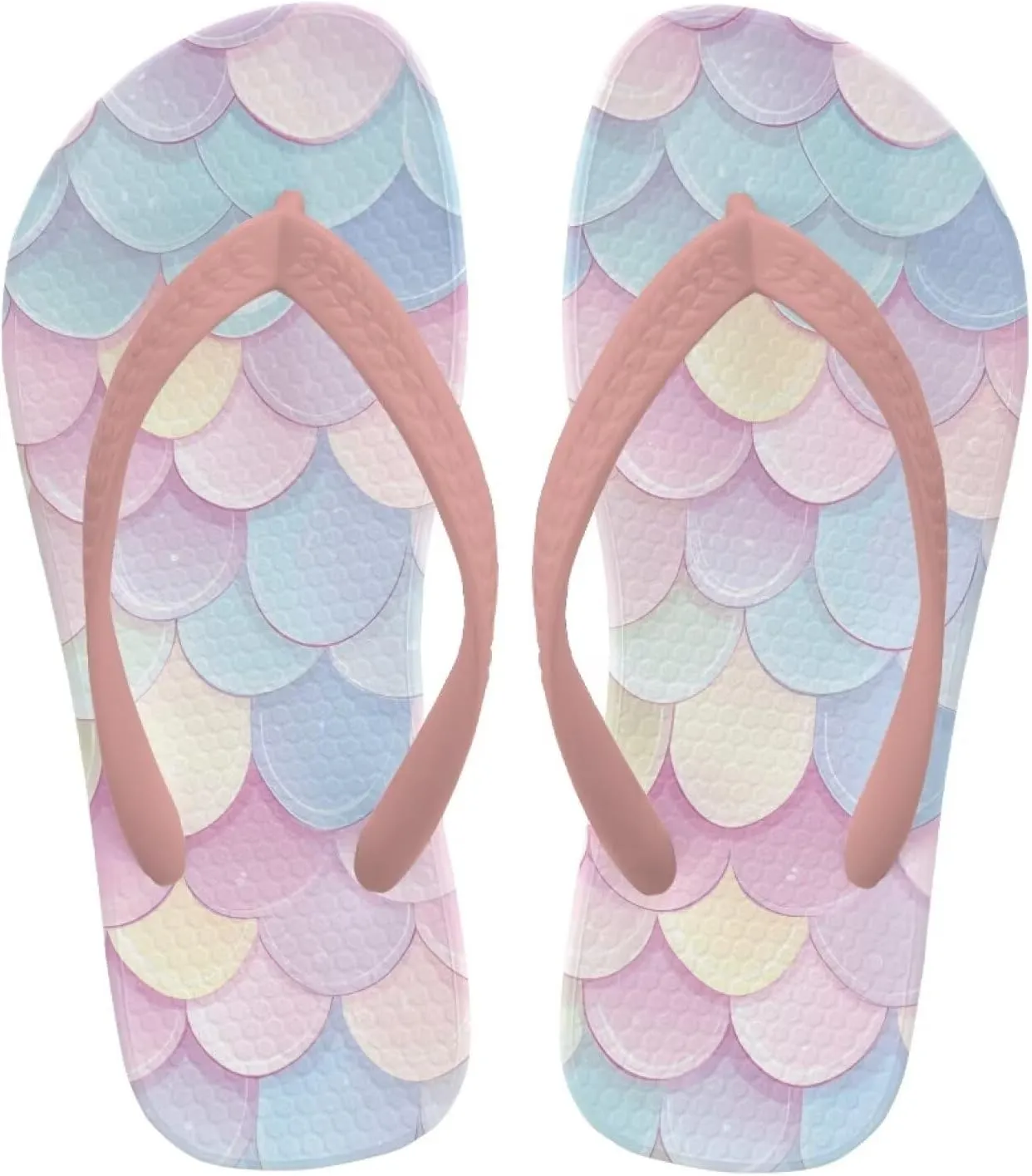 Girl's Flip Flops Kid's Non-Slip Sole Quick Drying Beach Slippers Slide Sandals Pink Straps