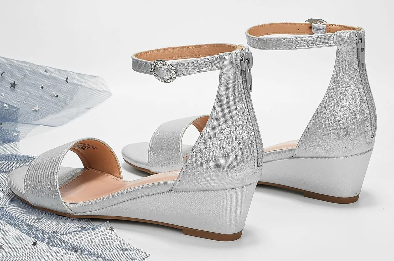 Girls High Heels Sandal for Girls Open Toe Ankle Buckle Strap Dress Shoes for Little Big Kids in Wedding Party Block Chunky Pump Sandals Chunky Pump Sandals