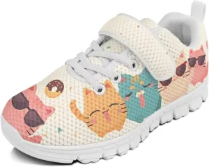 Girls Kids Sneakers Breathable Comfortable Tennis Shoes Casual Sneakers Outdoor Non Slip Walking Hiking Shoes for Preschoolers Elementary Kids Size 11-15