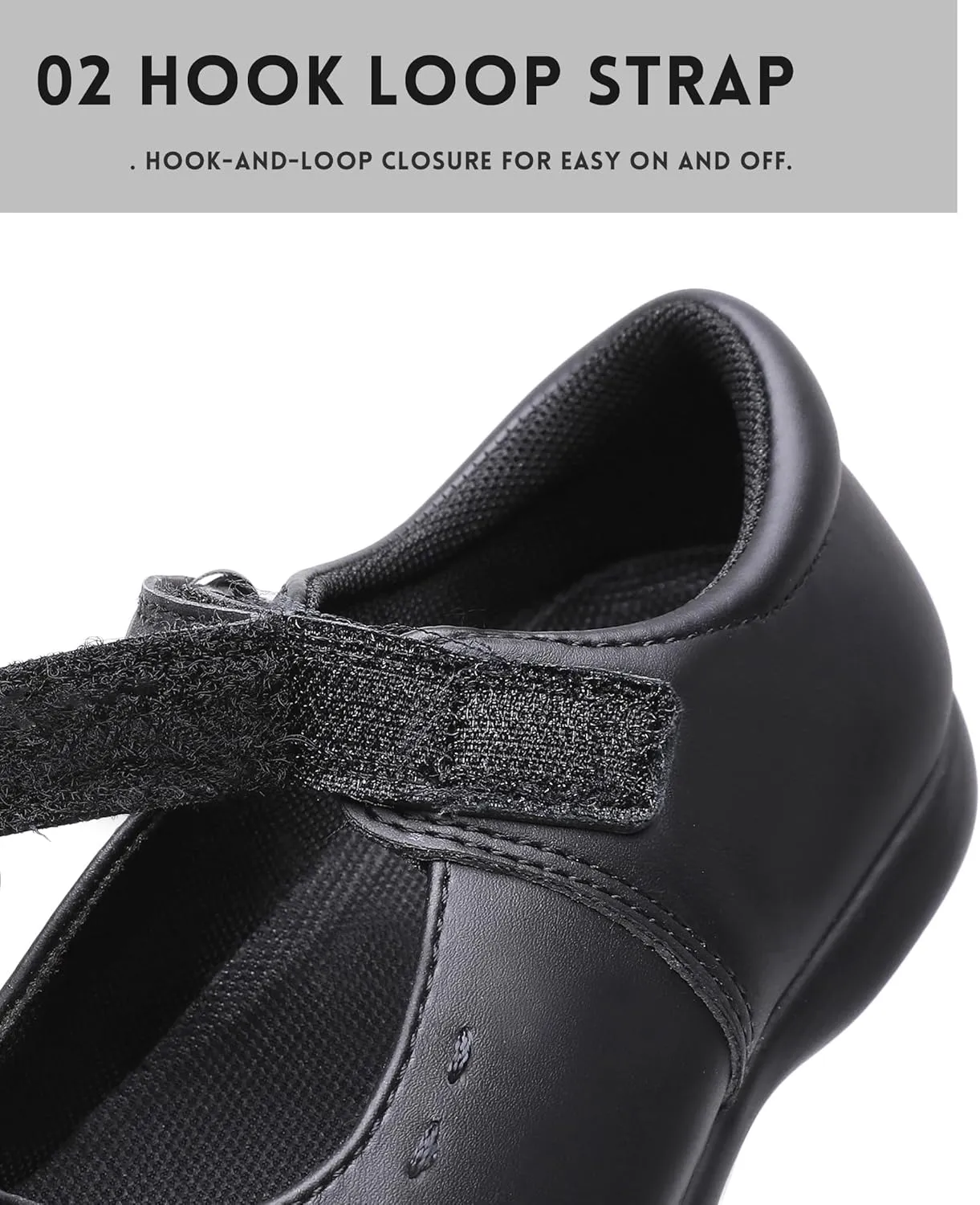 Girls Mary Jane Shoes, School Uniform Black Flat Dress Shoes(Toddler/Little Kid/Big Kid)