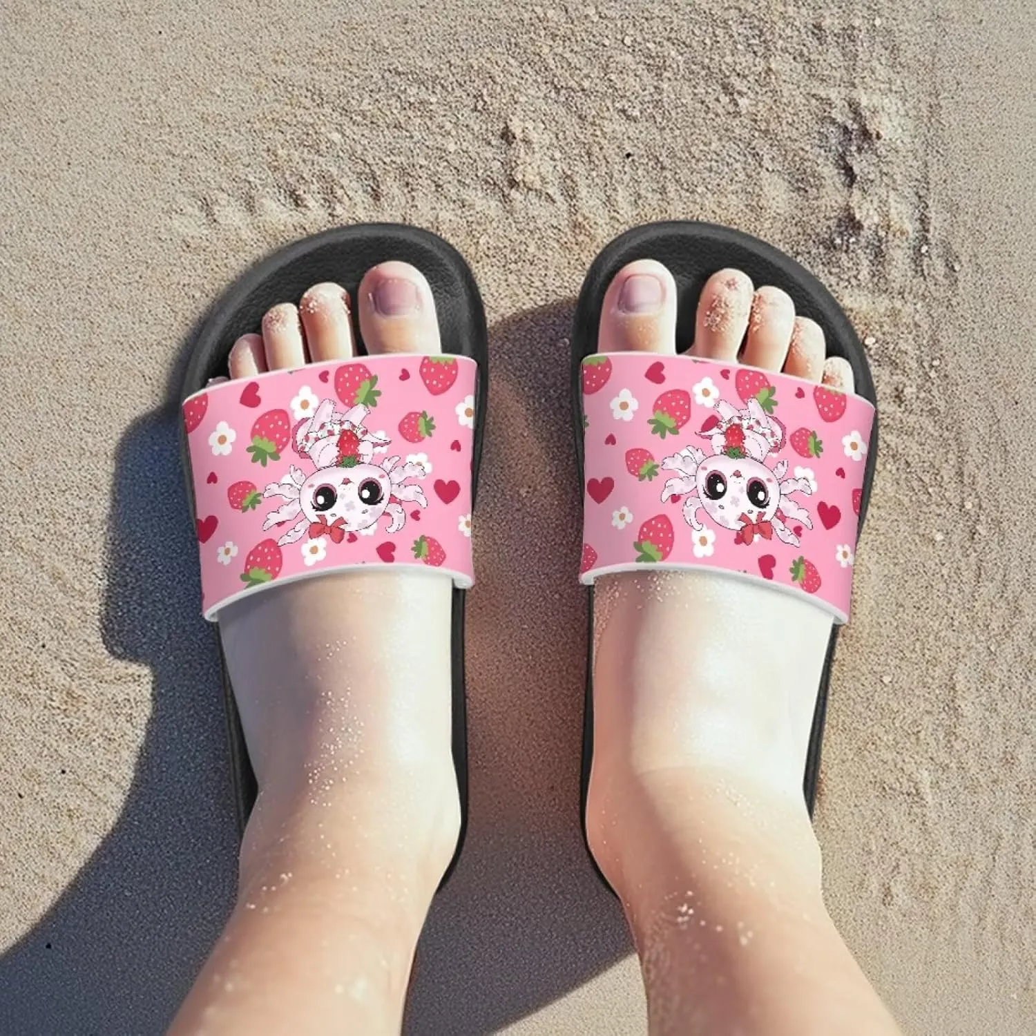Girls Slides Cute Animal Pool Slides for Kids Summer Beach Shower Slide Sandals