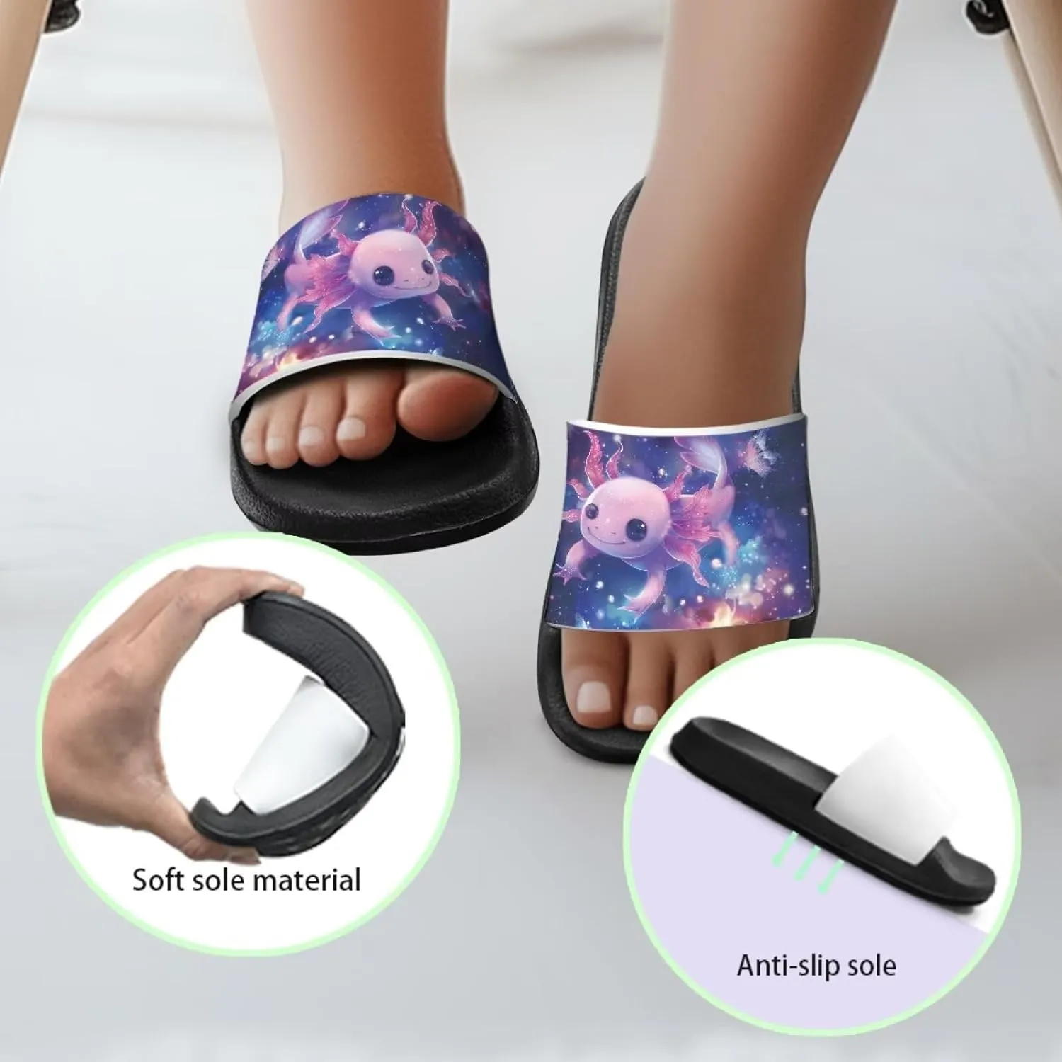 Girls Slides Cute Animal Pool Slides for Kids Summer Beach Shower Slide Sandals