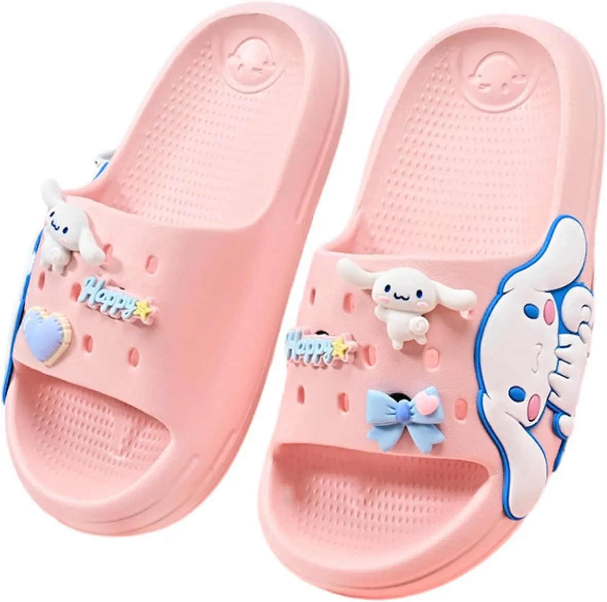 Girls Slippers Cute Cartoon Slides Lightweight Non-Slip Sandals Quick-Drying Shower Slides Shoes for Beach Pool Home