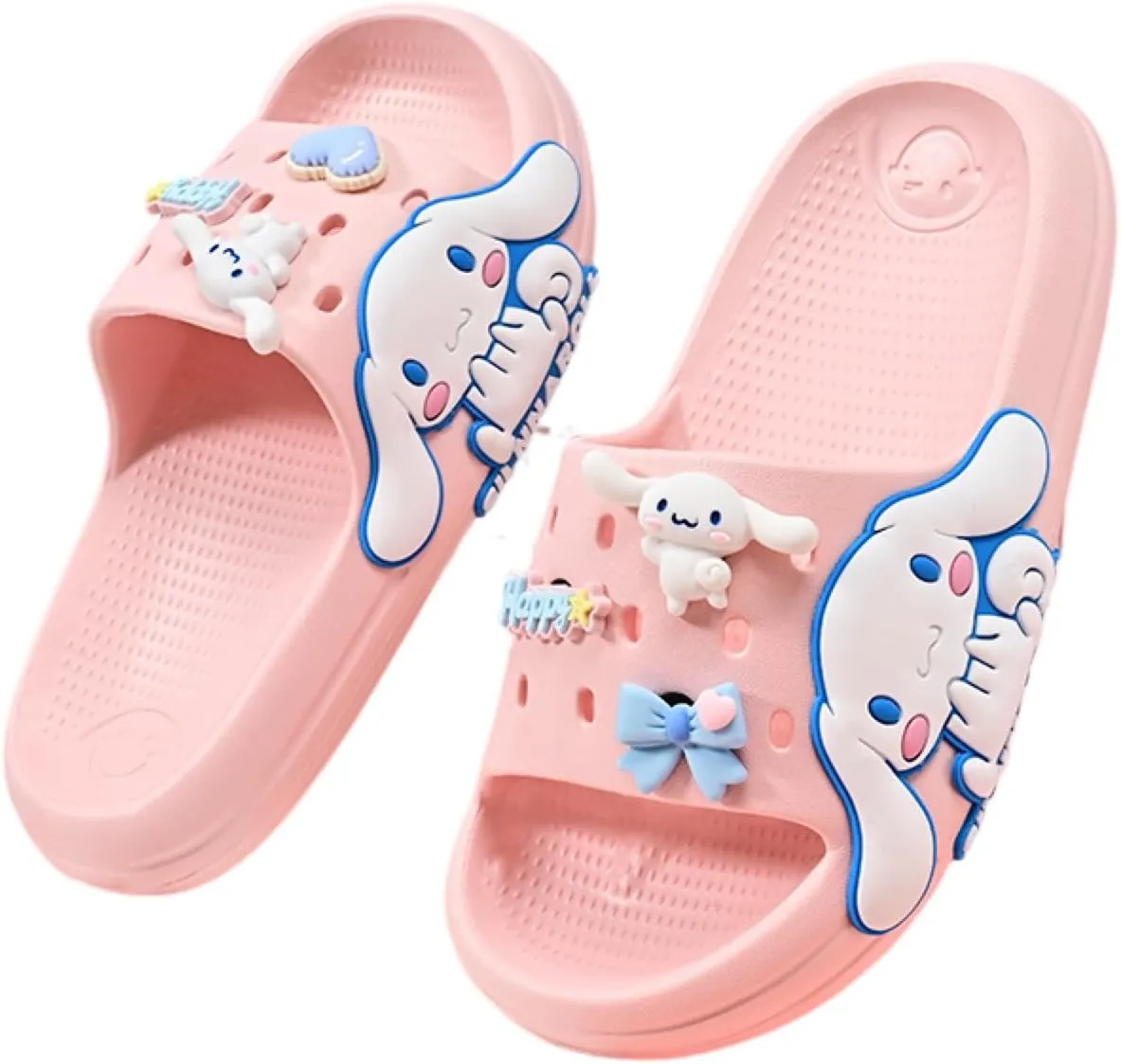 Girls Slippers Cute Cartoon Slides Lightweight Non-Slip Sandals Quick-Drying Shower Slides Shoes for Beach Pool Home
