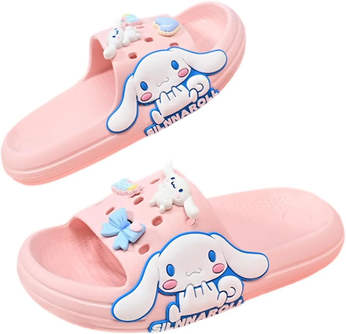 Girls Slippers Cute Cartoon Slides Lightweight Non-Slip Sandals Quick-Drying Shower Slides Shoes for Beach Pool Home
