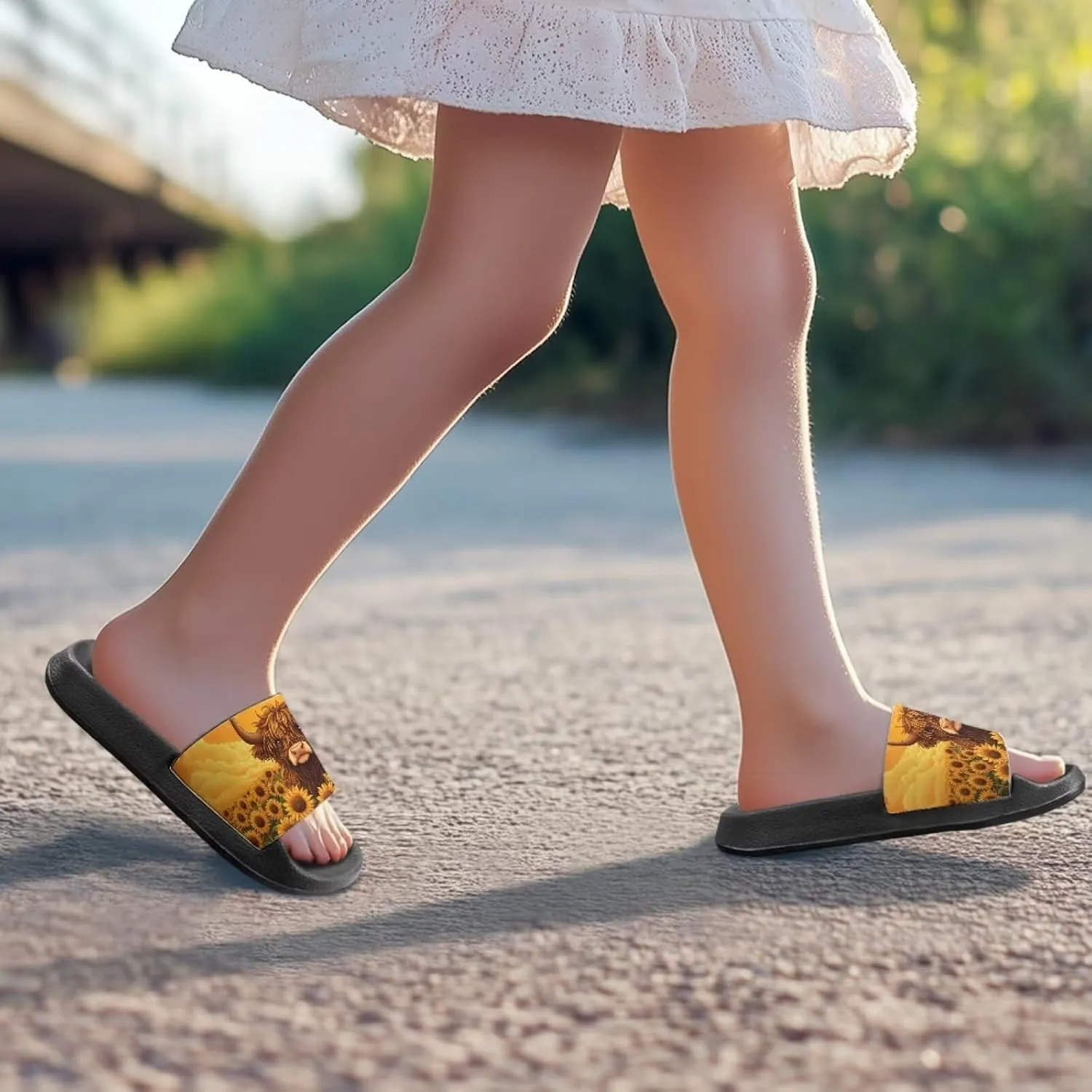 Girls Waterproof Sandals Non Slip Shower Shoes with Quick-Dry Design