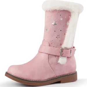 Girls Winter Boots Kids Cowgirl Boots Girl Combat Knee High Boot Girls Dress Shoes