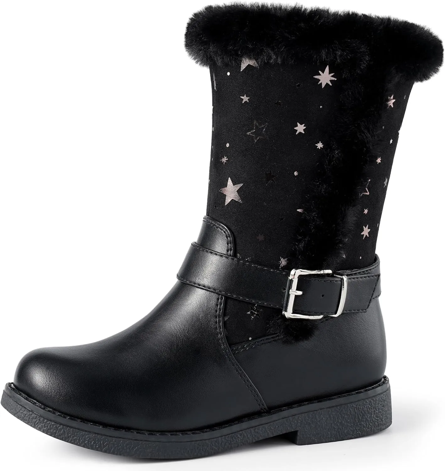 Girls Winter Boots Kids Cowgirl Boots Girl Combat Knee High Boot Girls Dress Shoes