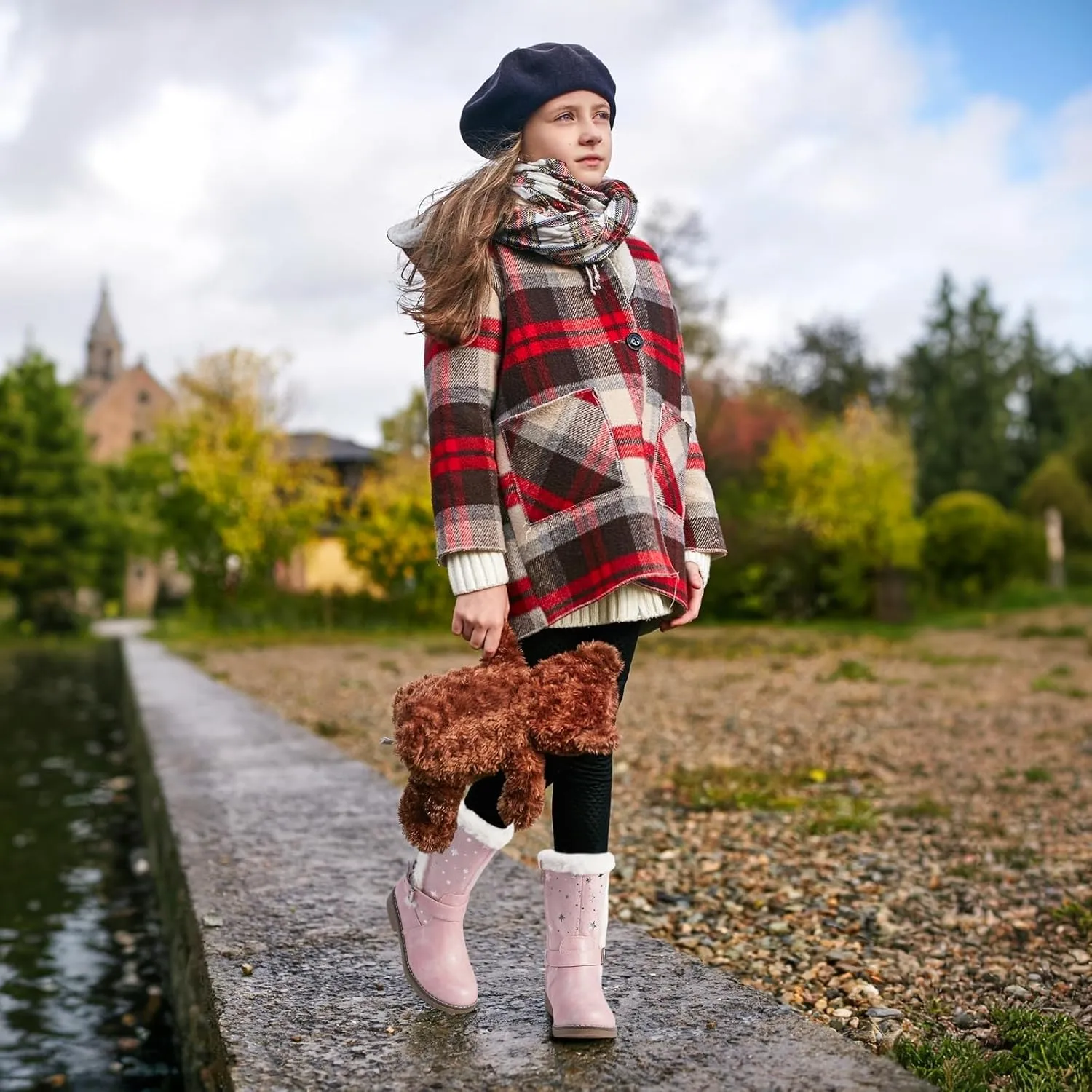 Girls Winter Boots Kids Cowgirl Boots Girl Combat Knee High Boot Girls Dress Shoes